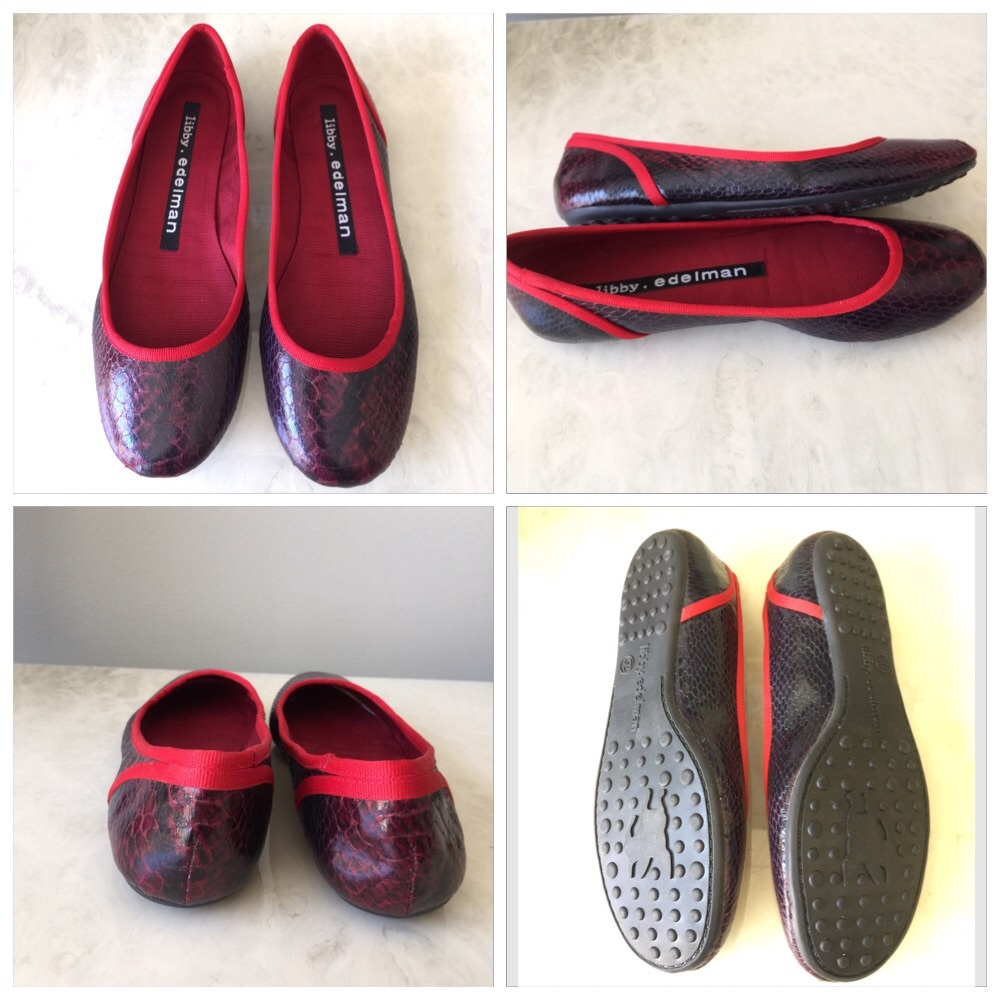 Libby Edelman Snake Print Flats